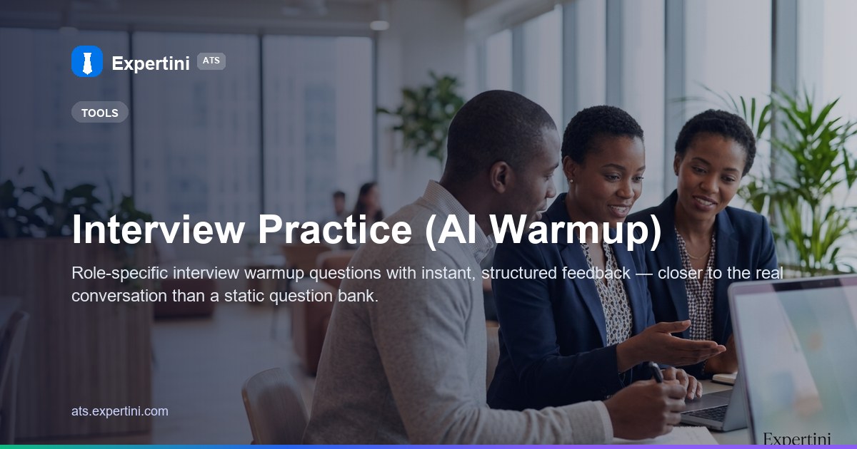 Interview Practice (AI Warmup)